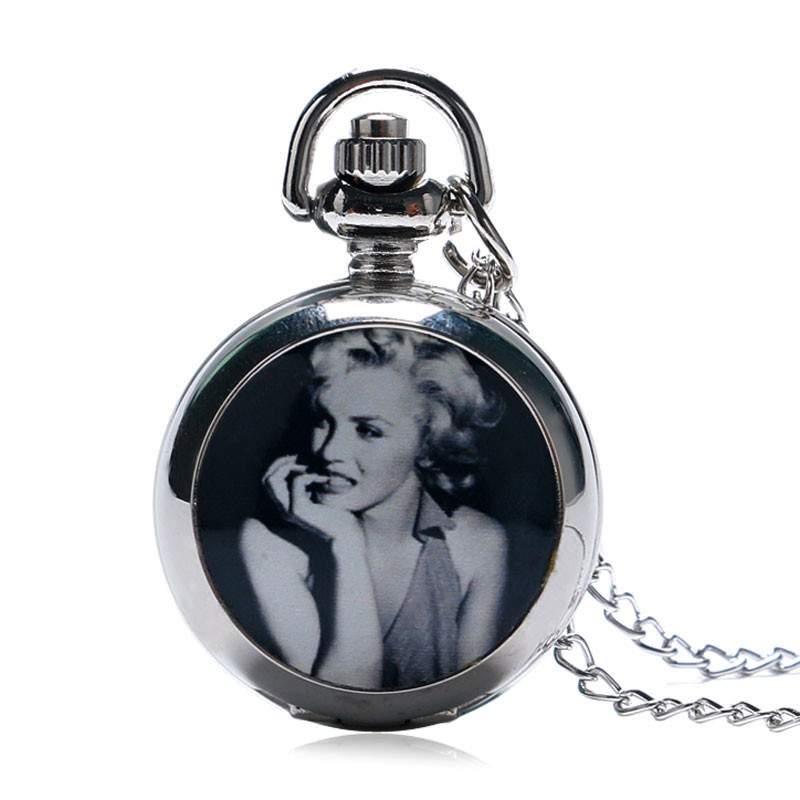 [ postage our company charge ] pocket watch pocket watch netsuk less chain attaching Vintage antique style Marilyn Monroe P597