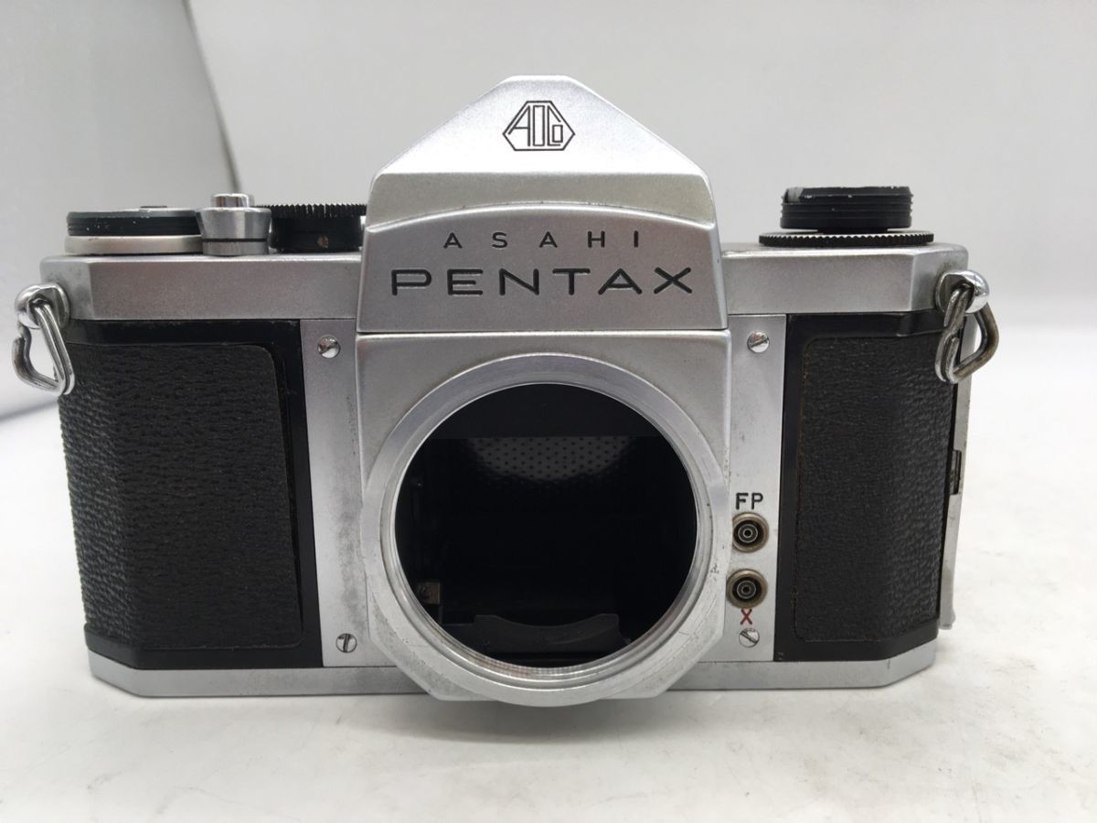 1103-225MK⑦22370 フィルムカメラ ASAHI PENTAX アサヒ ペンタックス No.286410 S2 ボディ ブラック シルバーカラー_画像1