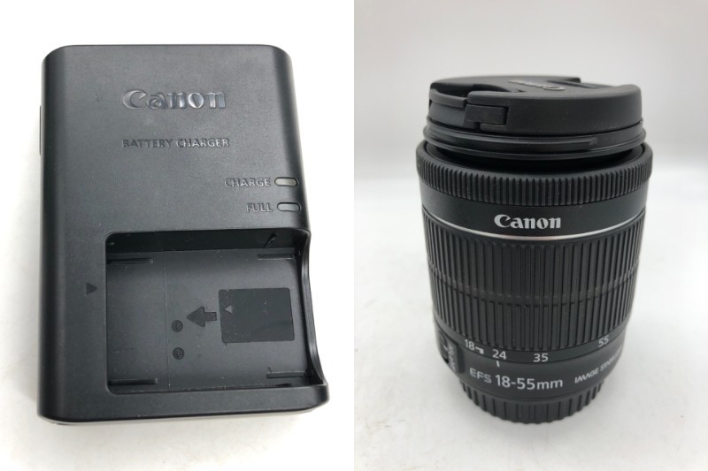 1103-228MK⑨4529 デジタルカメラ　キャノン　CANON　DOUBLE　ZOOM KIT　EOS　KISS X7 / ボディ ブラック 箱有_画像7