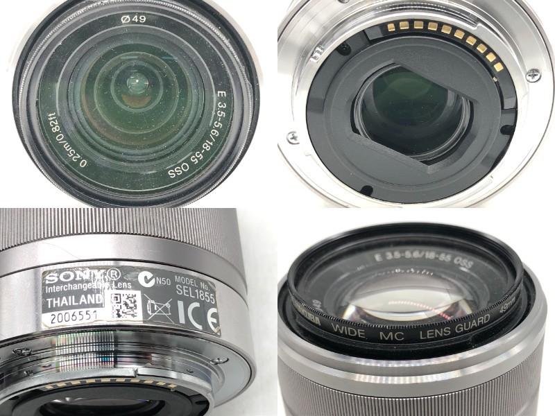 1102-001S⑥22096　デジタルカメラ SONY α NEX-5 ソニー ミラーレス一眼 E 2.8/16 0.24ｍ/0.8Ft E 3.5-5.6/18-55 OSS 0.25m/0.82ft_画像9