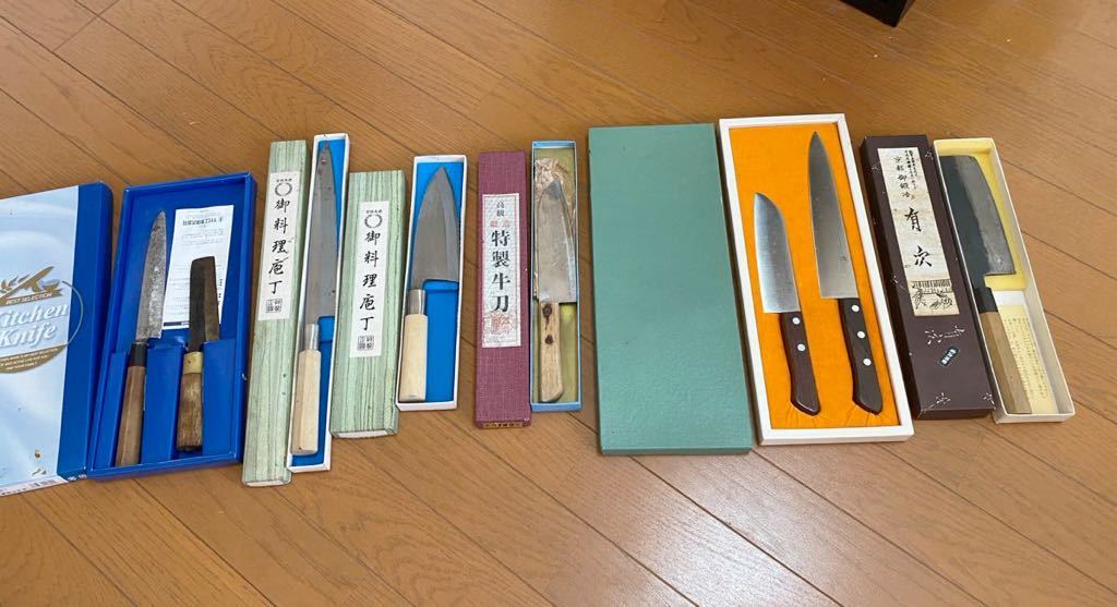 包丁 8本セット まとめ売り 在銘品_画像2