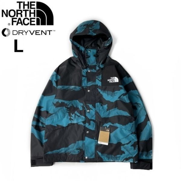 THE NORTH FACE】マウンテンパーカー/ナイロン/総柄/ロゴ/新品-