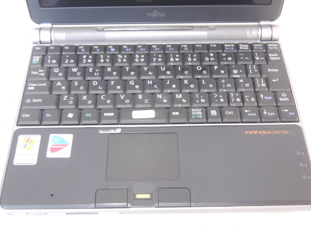 254 Fujitsu FMV-BIBLO LOOX T70H FMVLT70H WindowsXP centrino 富士通 ミニノートPC ノートPC BIOS有_画像4