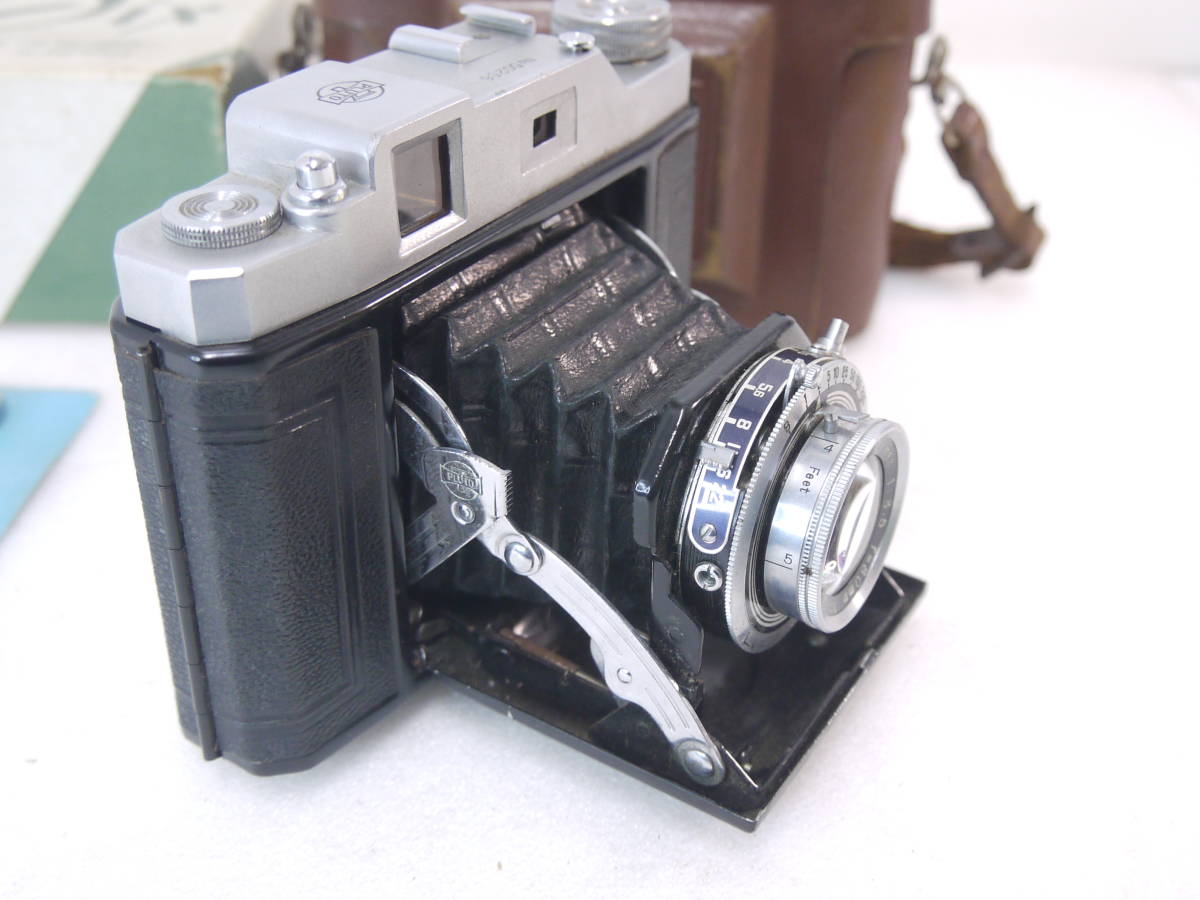 303 PLUTO SIX P型 プラトーシックス 蛇腹カメラ Anastigmat 1:3.5 f=80mm 箱/取説付 アンティーク レトロ_画像4