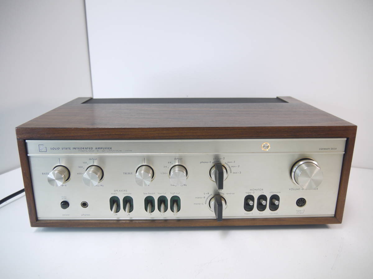 387 LUXMAN SQ505X ラックスマン アンプ プリメインアンプ 音響機器 オーディオ機器_画像1