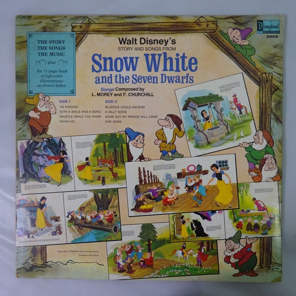14025073;【US盤/見開き/ディズニー】V.A. / Walt Disney's Story And Songs From Snow White And The Seven Dwarfs 白雪姫_画像2