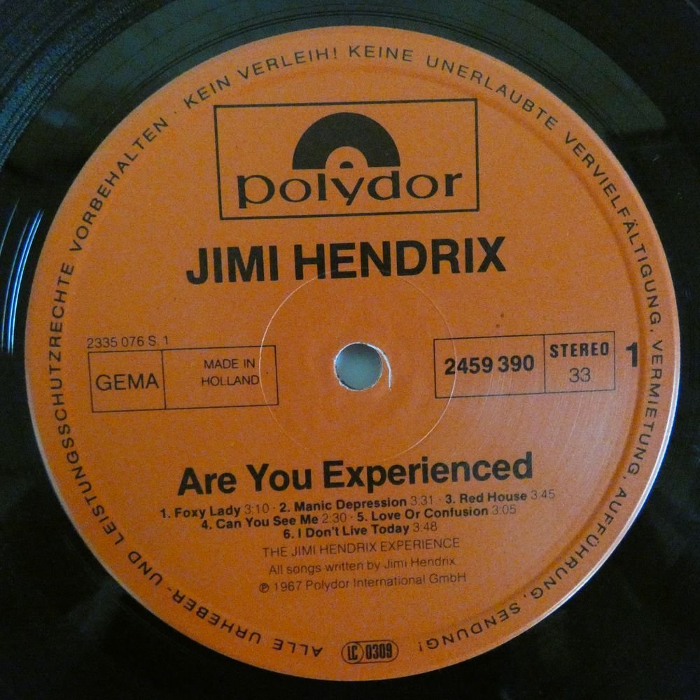 46048514;【Europe盤】The Jimi Hendrix Experience / Are You Experienced_画像3
