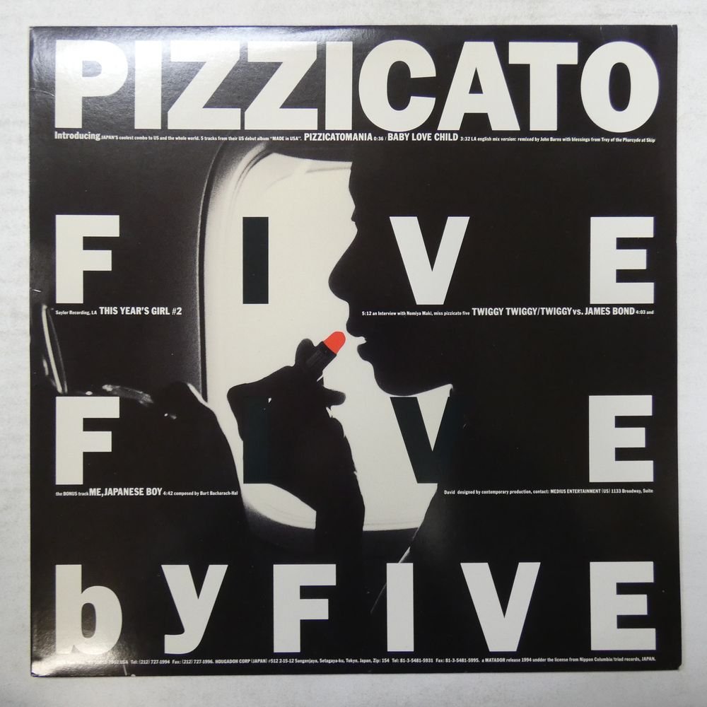 46049208;【US盤/12inch】Pizzicato Five / Five By Five_画像1