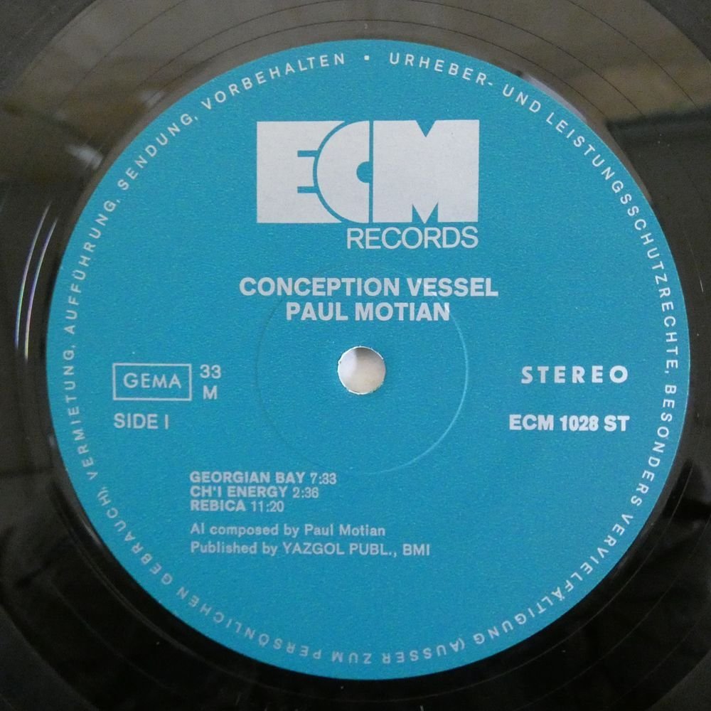 46049374;【Germany盤/ECM/コーティングジャケ】Paul Motian / Conception Vessel_画像3