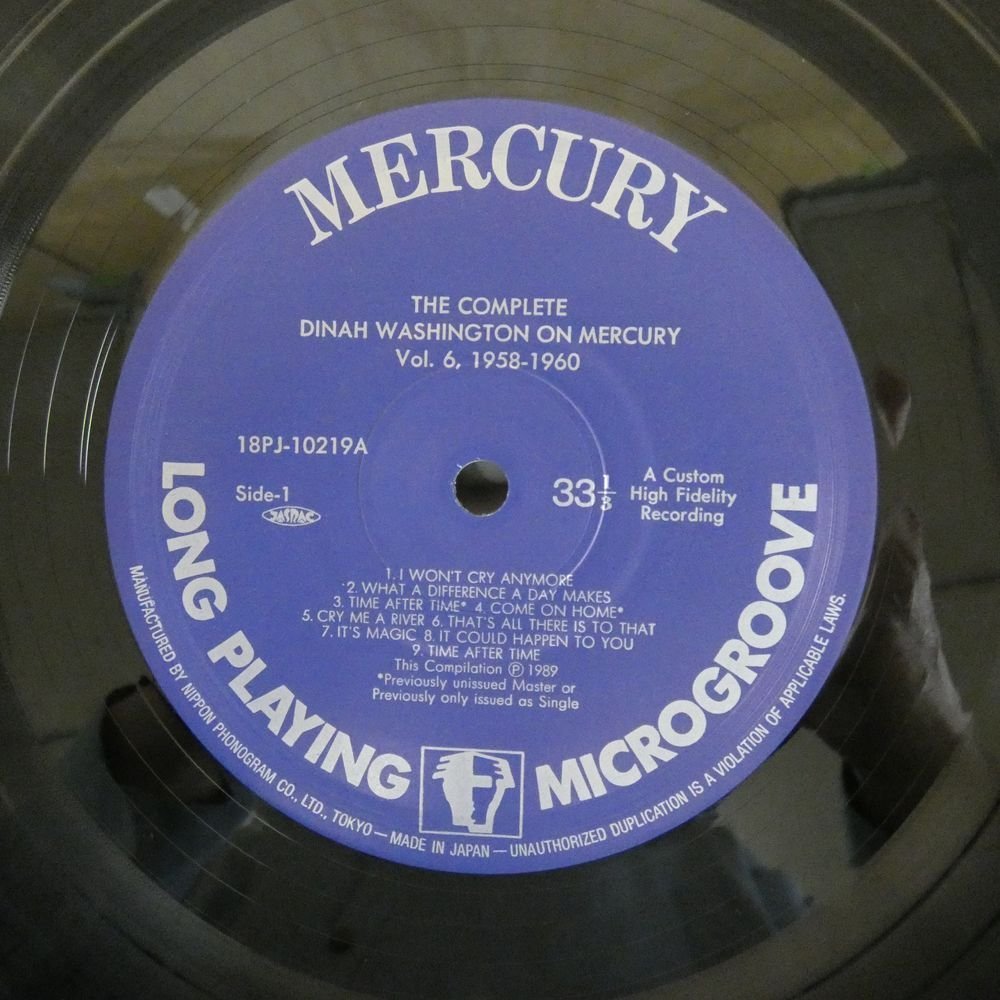 47038218;【帯付/4LP-BOX】Dinah Washington / The Complete Dinah Washington on Mercury Vol.6_画像3