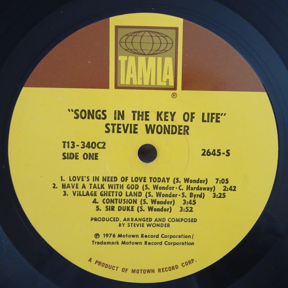 10015713;【USオリジナル/2LP+7inch】Stevie Wonder / Songs In The Key Of Life_画像3