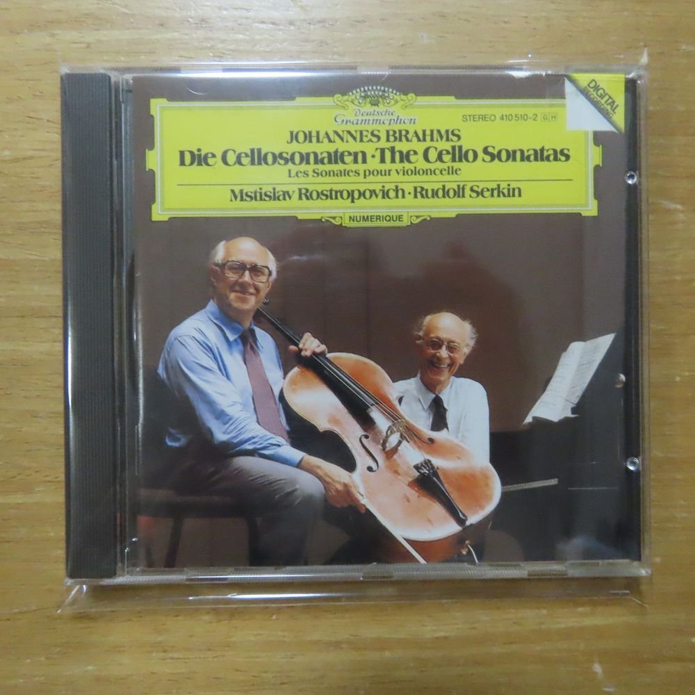 028941051028;【CD/仏盤/蒸着仕様】SERKIN, ROSTROPOVICH / BRAHMS:THE CELLO SONATAS_画像1