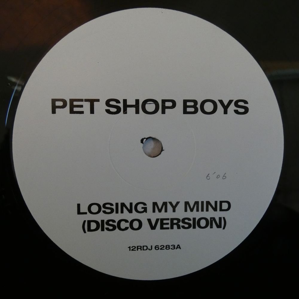 46050474;【UK盤/12inch/プロモ/片面プレス】Pet Shop Boys / Losing My Mind (Disco Version)_画像3