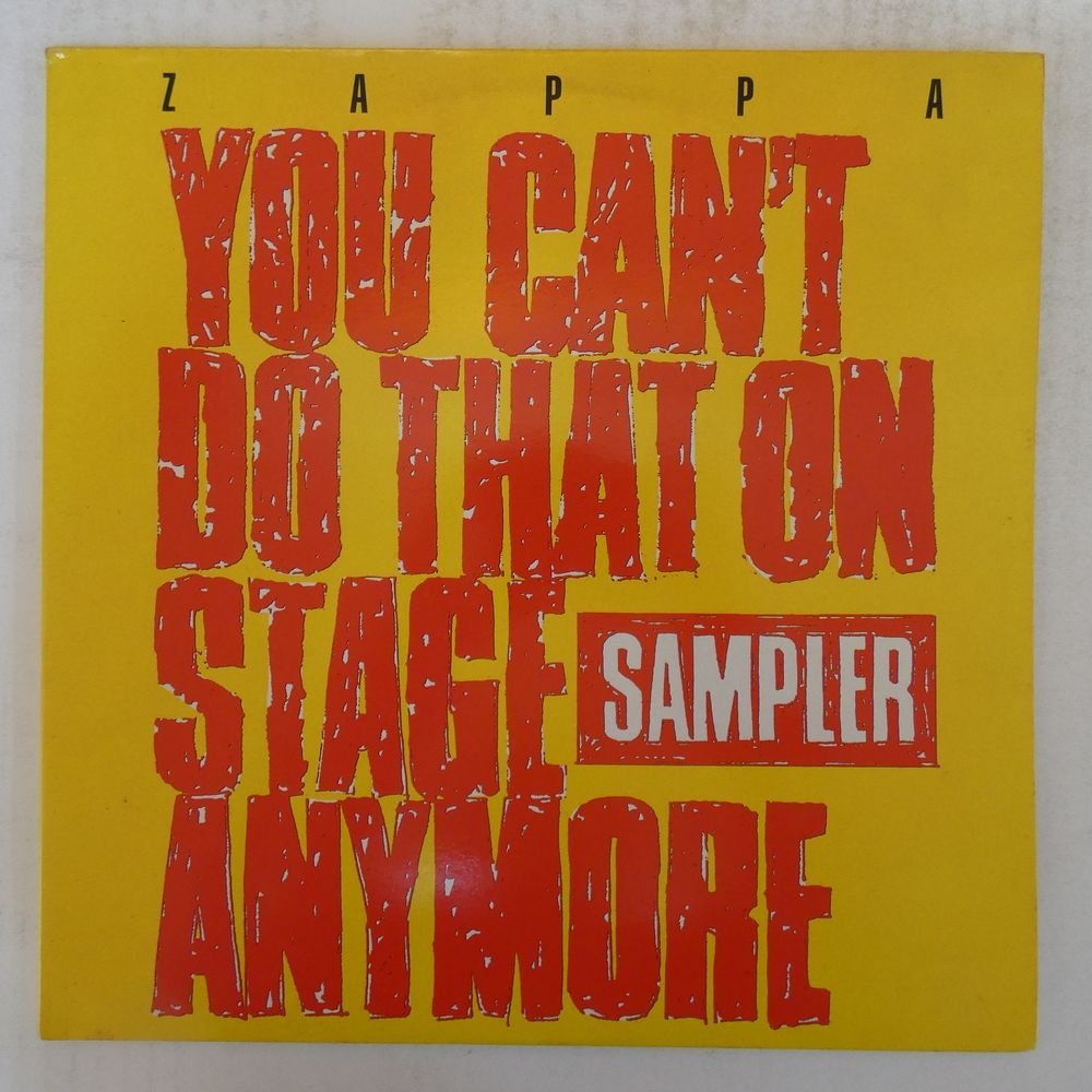 46051249;【UK盤/見開き/2LP】Frank Zappa / You Can't Do That On Stage Anymore Sampler_画像1