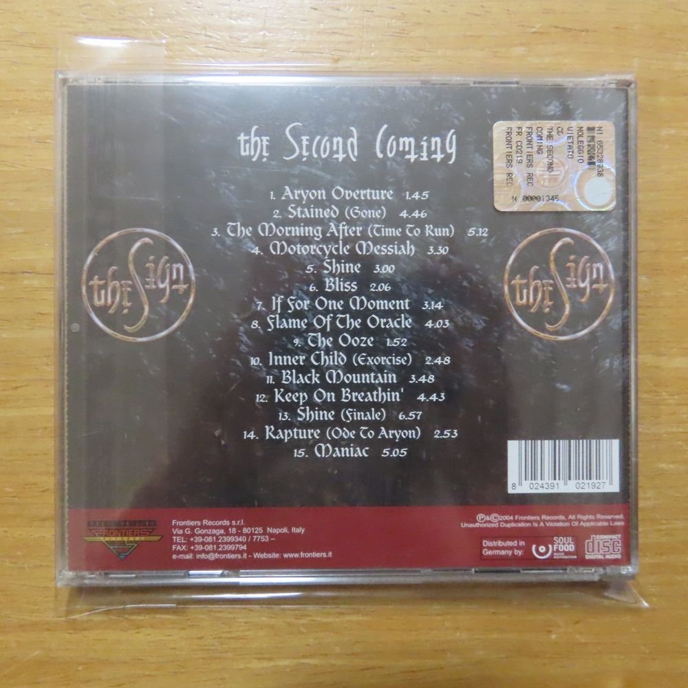 8024391021927;【CD/日本未発売/メロハー】THE SIGN / The Second Coming_画像2