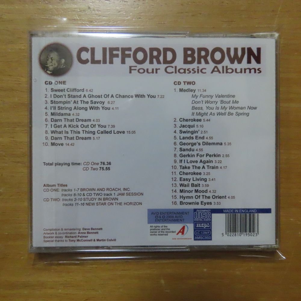 5022810195023;【2CD】クリフォード・ブラウン / FOUR CLASSIC ALBUMS　AMSC-950_画像2