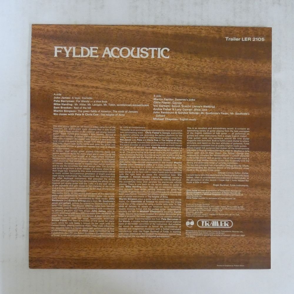 46051641;【UK盤】V・A / Fylde Acoustic_画像2