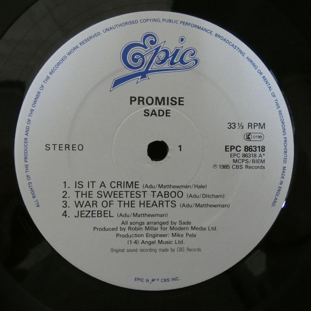 46052036;【UK盤/見開き】Sade / Promise_画像3
