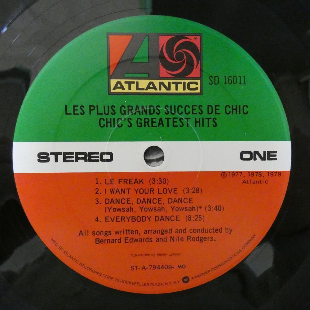 46052043;【US盤】Chic / Les Plus Grands Succes De Chic~Chic's Greatest Hits_画像3