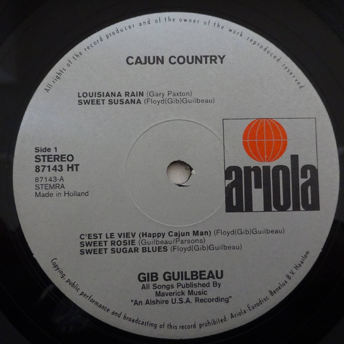 11174999;【Netherlands盤】Gib Guilbeau With Nashville West / Cajun Country_画像3
