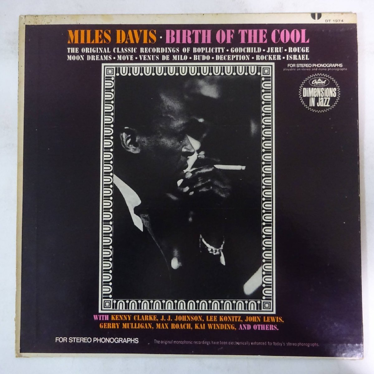 11175225;【US盤/Capitol】Miles Davis / Birth Of The Cool_画像2