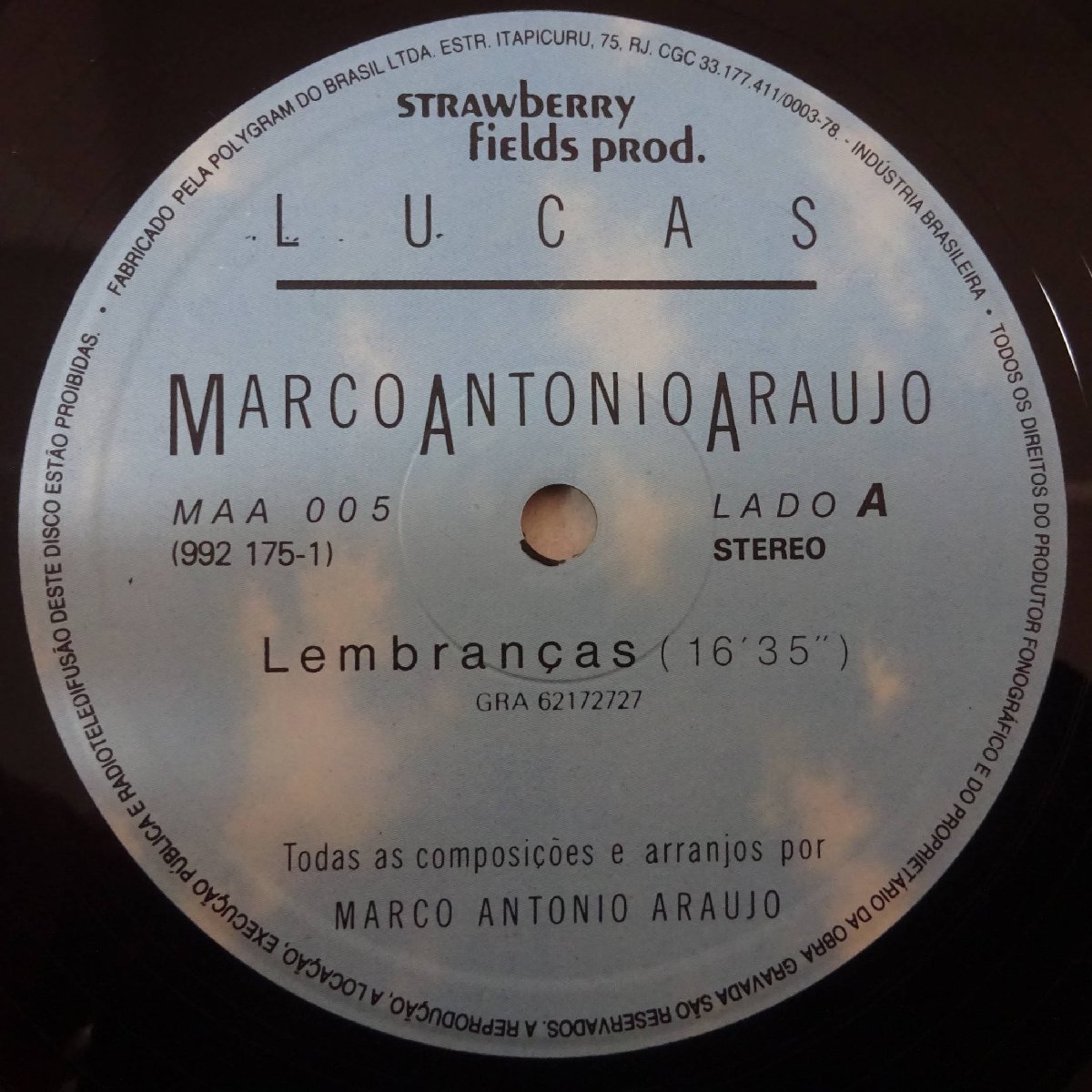 11175189;【美盤/Brazil盤】Marco Antonio Araujo / Lucas_画像3