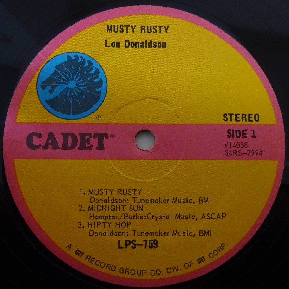 11175268;【US盤/Cadet】Lou Donaldson / Musty Rusty_画像3