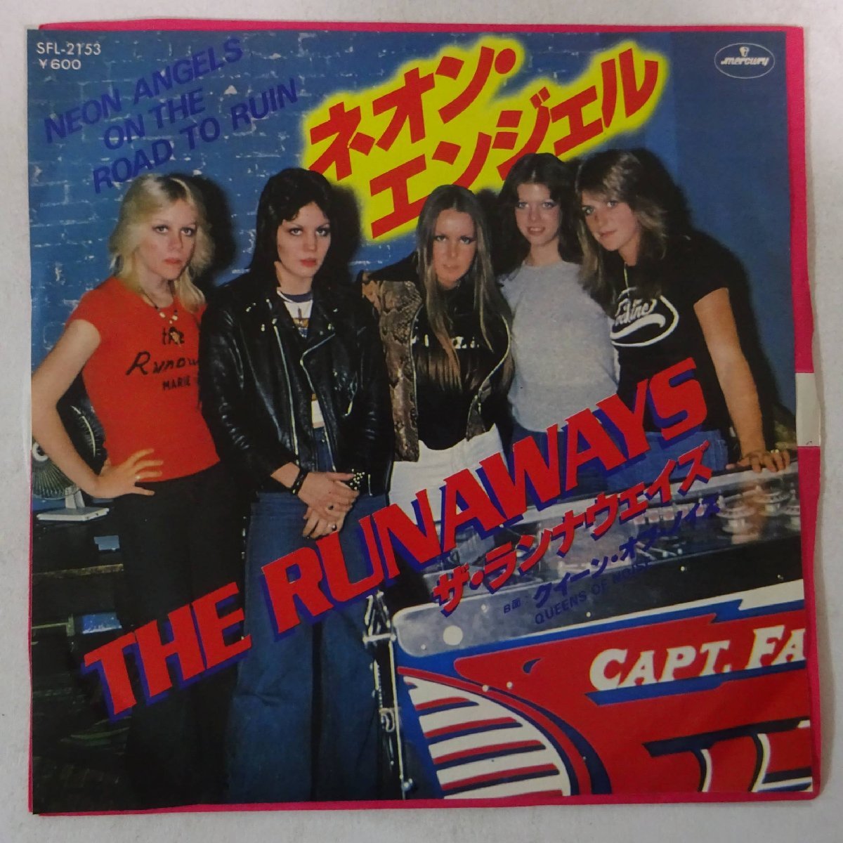 10015884;【国内盤/7inch】The Runaways / Neon Angels On The Road To Ruin ネオン・エンジェル_画像1