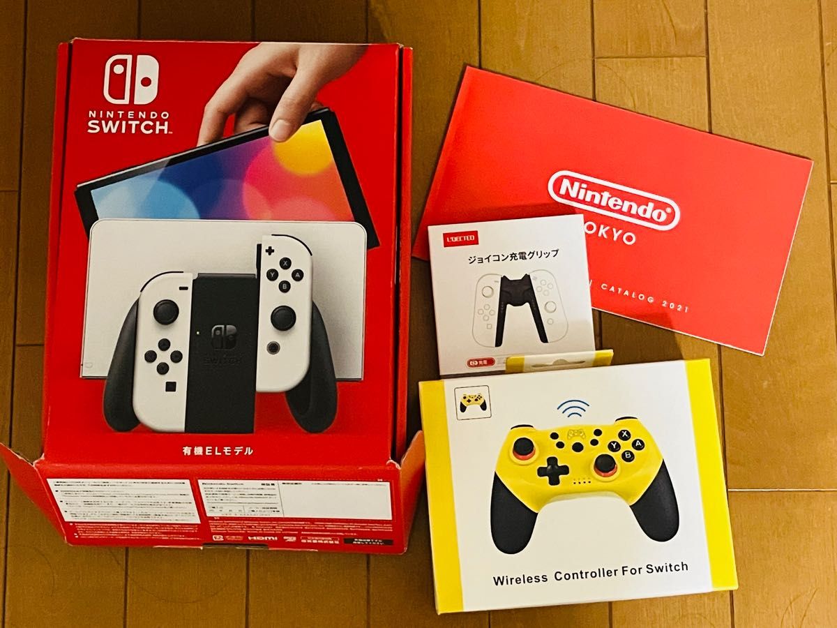 即日配送【特典沢山】Nintendo Switch 有機el(白)本体美品