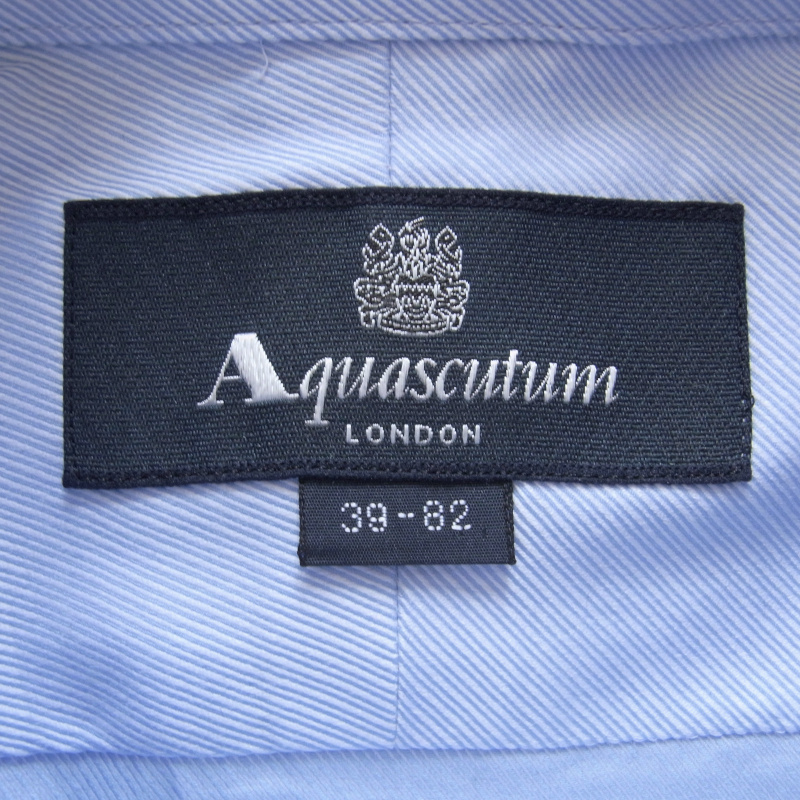 ◇◆Aquascutum（アクアスキュータム）/オフィス使いで活躍！爽やかに薫るワイドカラードビーツイルドレスシャツ【39‐82】/2.6万_画像3