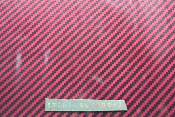 ※業界最安値 水圧転写シート 塗装 印刷 50cm×2ｍ 赤黒カーボン ハイドロディップ デザインフィルム 特殊シート 水圧 表面張力 M011_画像1