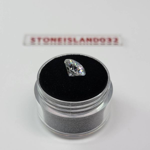 ラボ ダイヤモンド 3ct ラウンドカット 宝石 鉱石 希少 輝き 高品質 品質保証 宝石シリーズ ラウンド形状 モアッサナイト C703の画像4