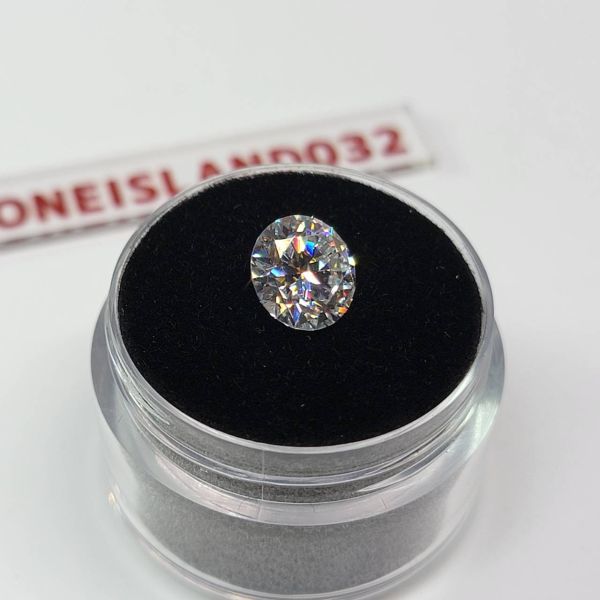 ラボ ダイヤモンド 2ct ラウンドカット 宝石 鉱石 希少 輝き 高品質 品質保証 宝石シリーズ ラウンド形状 モアッサナイト C702の画像5