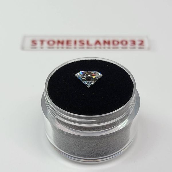 ラボ ダイヤモンド 2ct ラウンドカット 宝石 鉱石 希少 輝き 高品質 品質保証 宝石シリーズ ラウンド形状 モアッサナイト C702の画像3