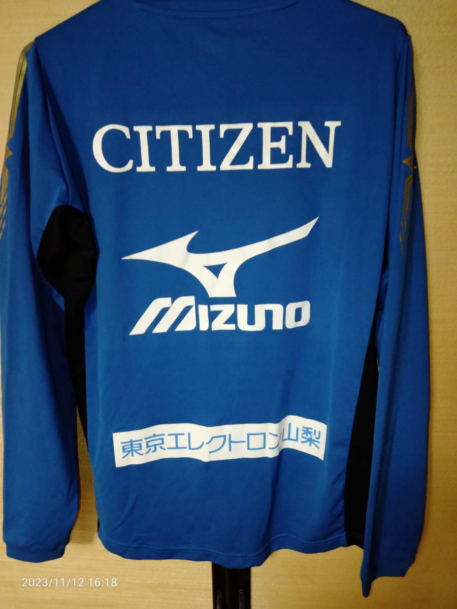 VF甲府 選手 スタッフ 練習着　ブルー (上)(XL)(中古品) 練習着 Mizuno ミズノ ヴァンフォーレ甲府_画像2