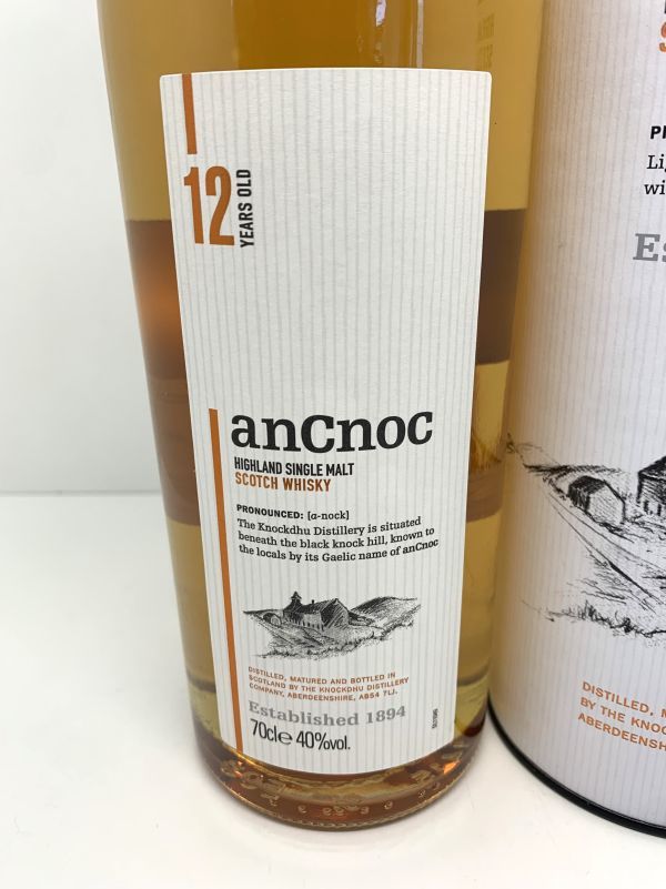 未開栓☆【ancnoc/アンノック】12年 40％ 700ml　ウイスキー　箱付属_画像2