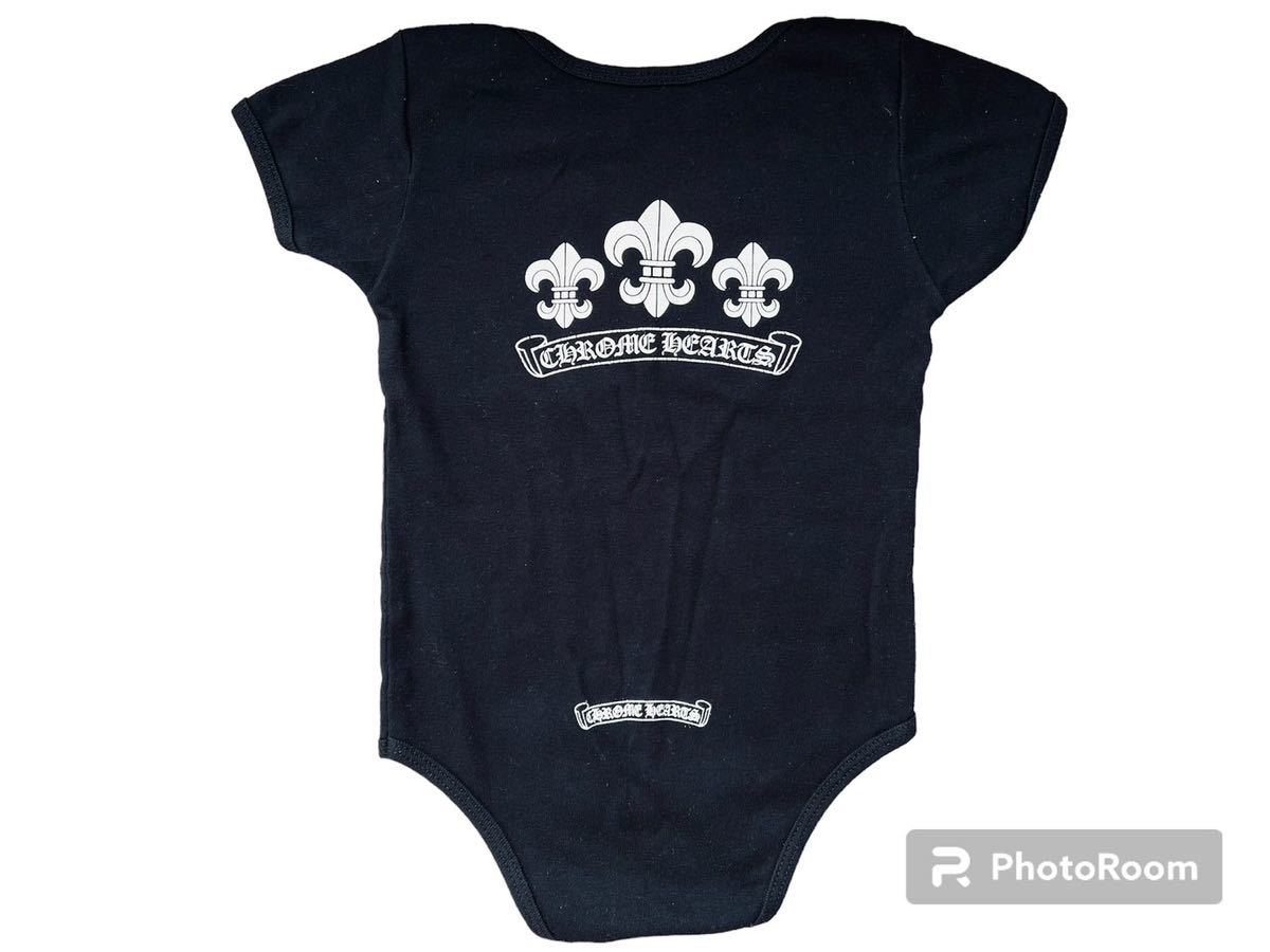 Chrome Hearts クロムハーツ ベイビー ロンパース BSフレア ブラック 子供服 新生児 赤ちゃん服 中古