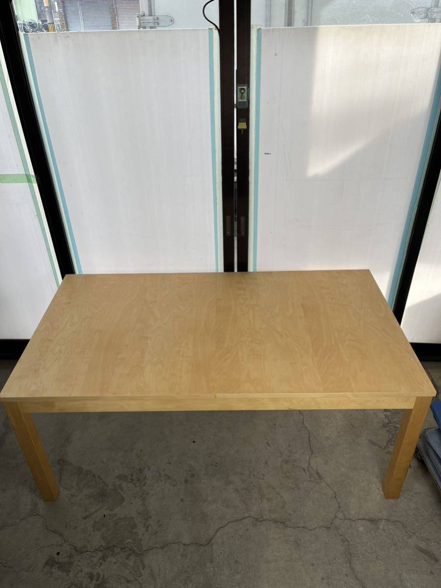 IKEA　イケア　BJURSTA　ビュースタ　伸長式テーブル　6～8人用　オーク材突き板　W1750～2600×D950×H740_画像3