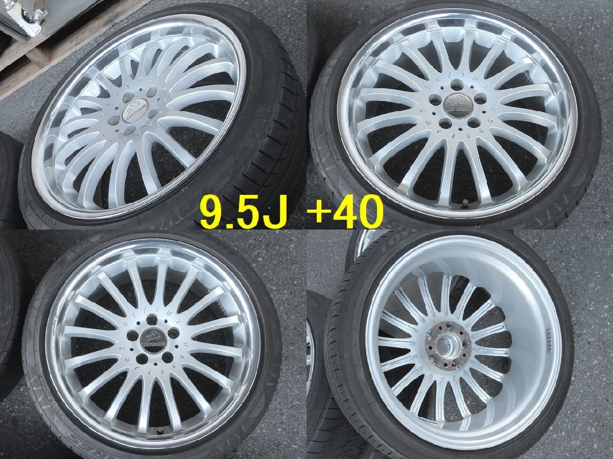 245/40R20インチ カールソン 1/16 1円～ 8.5J +40 9.5J +40 ワイルド野郎専用 4WD車不可 ヴェルファイア アルファード フーガ シーマ_画像4