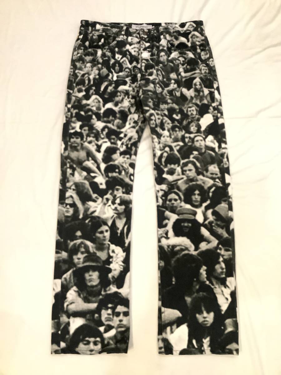 本物 正規 サンローラン イヴ・サンローラン Saint Laurent 幻 希少 ウッドストック WOODSTOCK パンツ PANTS RIVE リヴゴーシュ ストレート