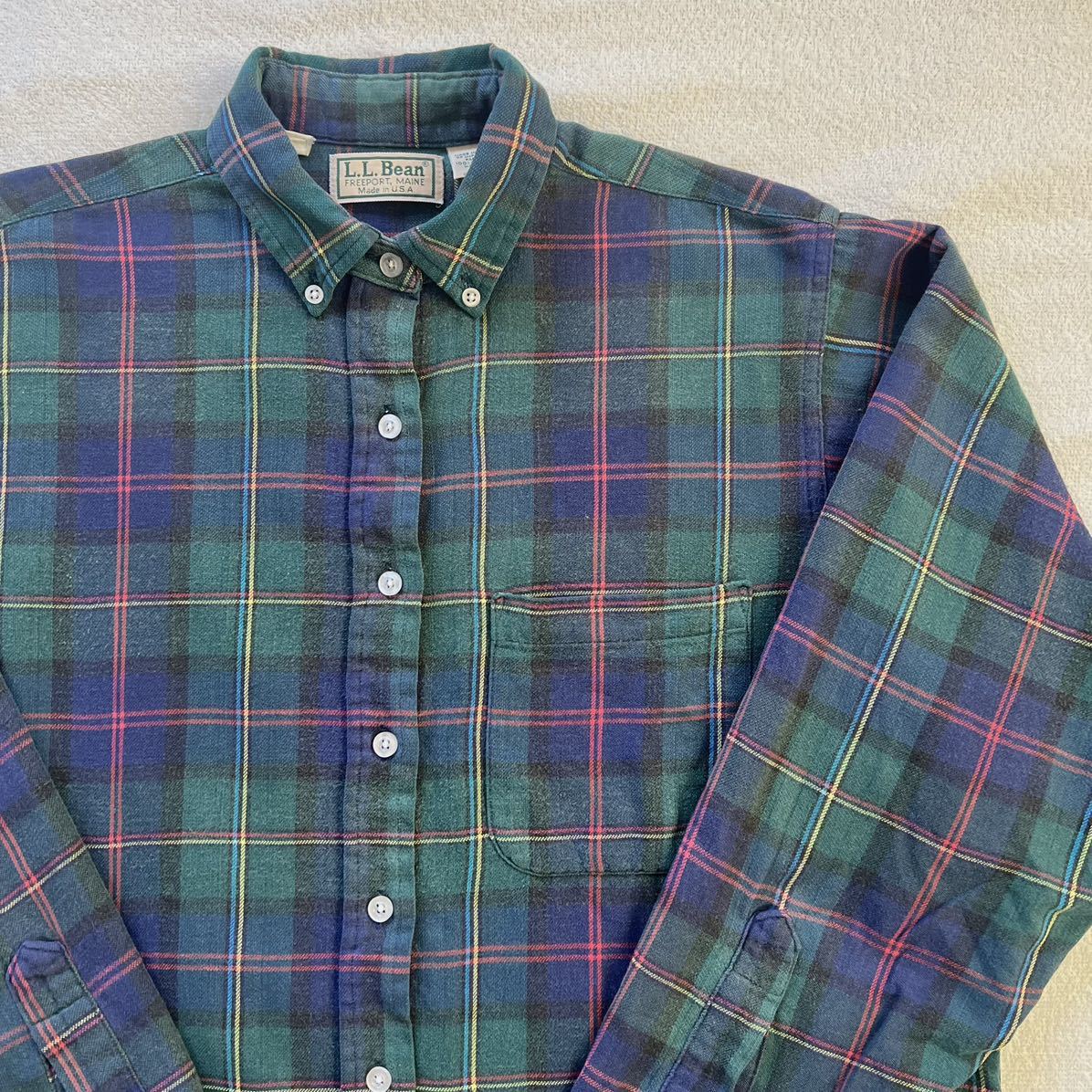 80s L L Bean USA製 エルエルビーン チェック 長袖 シャツ 80s L L Bean USA製 エルエルビーン チェック 長袖 シャツ