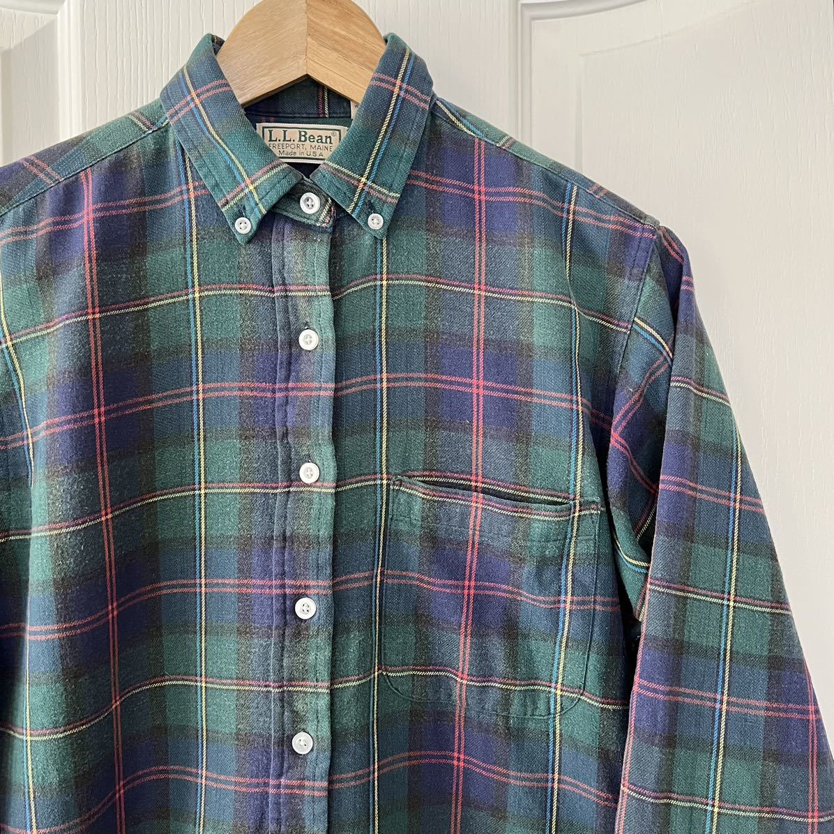 80s L L Bean USA製 エルエルビーン チェック 長袖 シャツ 80s L L Bean USA製 エルエルビーン チェック 長袖 シャツ