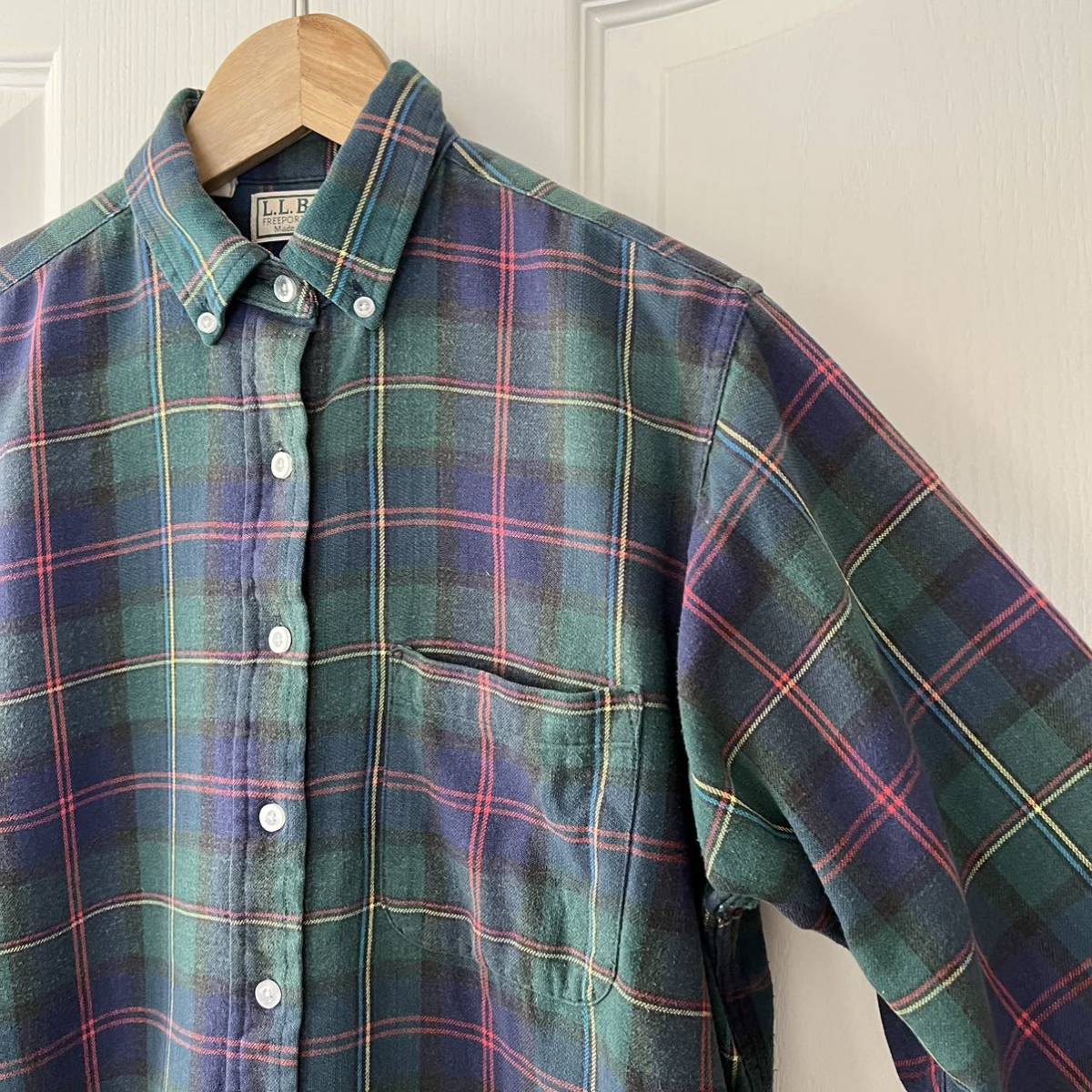 80s L L Bean USA製 エルエルビーン チェック 長袖 シャツ 80s L L Bean USA製 エルエルビーン チェック 長袖 シャツ