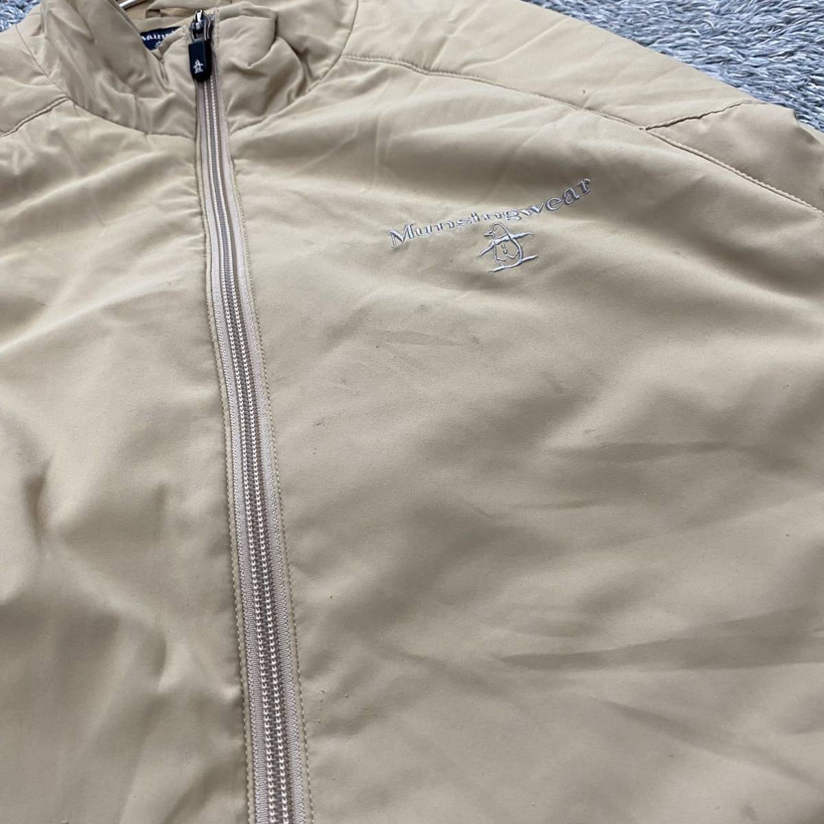 Munsingwear マンシングウェア 中綿ジャケット ブルゾン サイズM ブラウン 茶色 メンズ トップス ライトアウター 最落なし （R9）_画像8