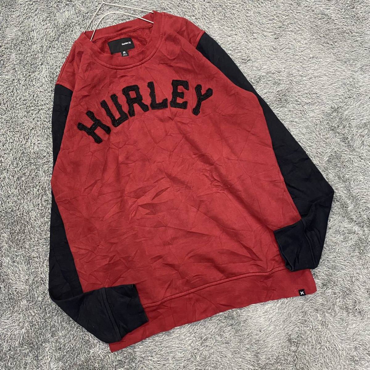 Hurley ハーレー スウェット トレーナー サイズM レッド 赤 メンズ トップス 最落なし （U9）_画像1