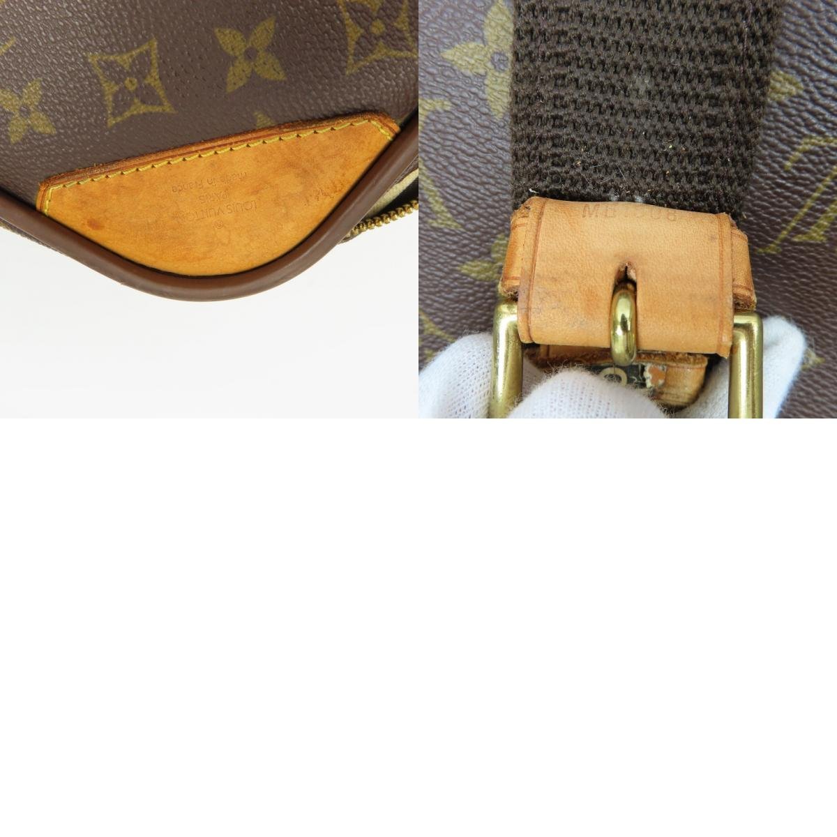 67570★1円スタート★LOUIS VUITTON ルイヴィトン 中極美品 サテライト70 ヴィンテージ 旅行鞄 トラベル モノグラム ボストンバッグヌメ革_画像10