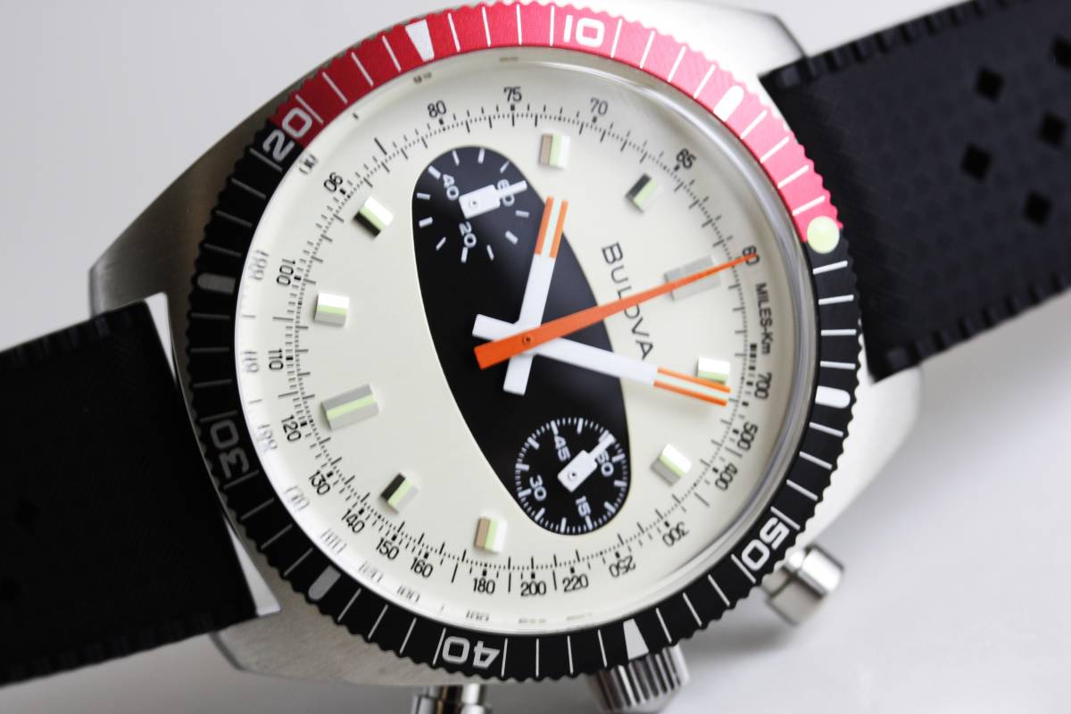 BULOVA ブローバ クロノグラフA サーフボード 復刻モデル クォーツ腕時計 Surfboard 98A252 メーカー希望小売価格72,600円_画像1