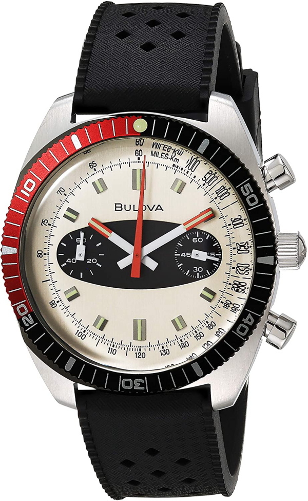 BULOVA ブローバ クロノグラフA サーフボード 復刻モデル クォーツ腕時計 Surfboard 98A252 メーカー希望小売価格72,600円_画像7
