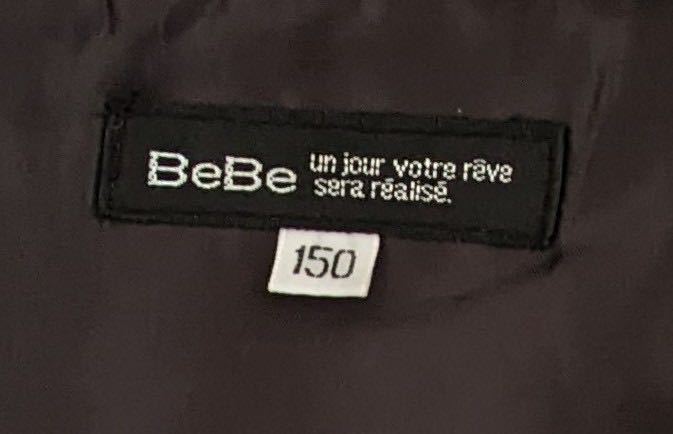 着用少　べべ　BeBe　キュートなデザイン　中綿入りアウター　サイズ150_画像6