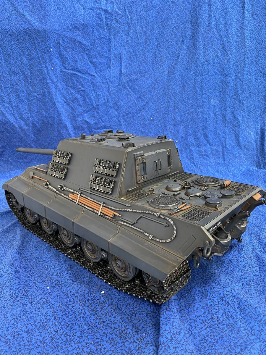 2127　トロ IS3888-B1　1/16ヤークトティーガー メタル版赤外線対戦マズルブレーキフラッシュ 砲身もリコイル+煙 TORRO 最後一台_画像4